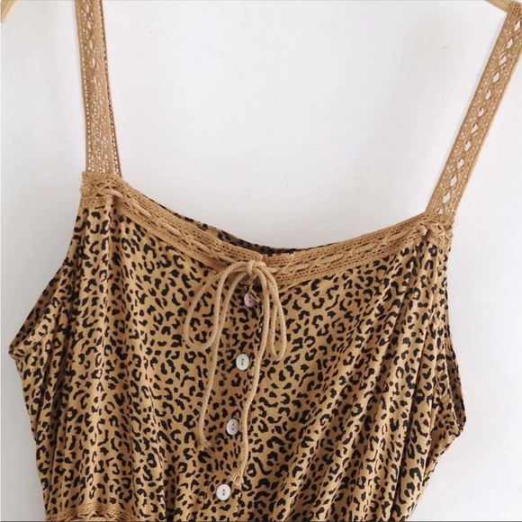 #93 NEW! Boho Saphari Leopard Maxi dress - Picture 7 of 9